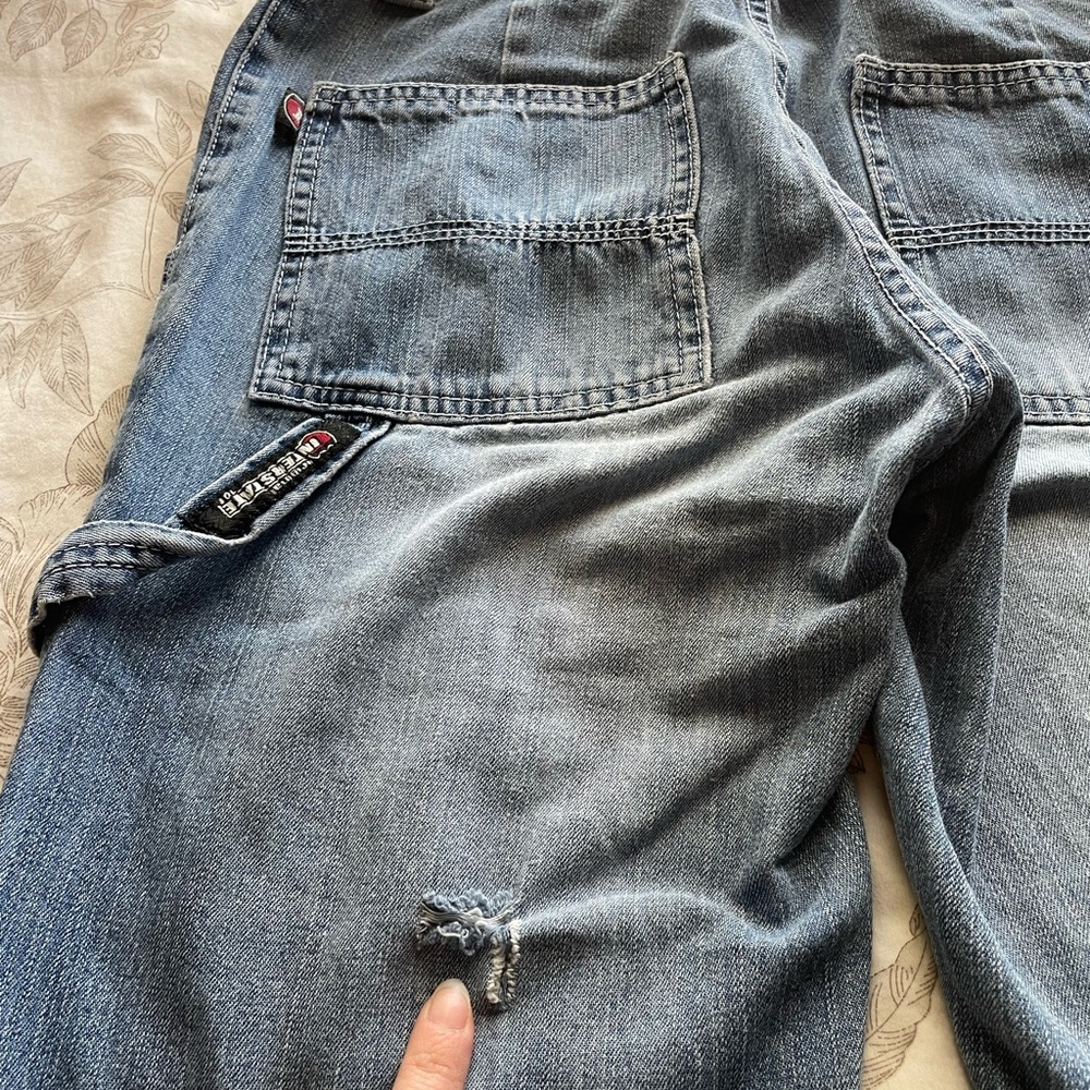 Vintage Interstate 101 Distressed‎ Low Rise Carpenter Flare Jeans 3 Bratz Party - Picture 3 of 10